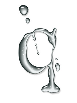 Water letter q