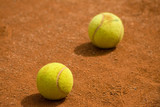 Fototapeta  - Tennis ball on court