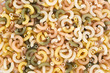 Colorful pasta background