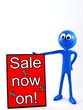 Ben d'Man - next to red Sale on now sign