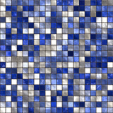 Seamless small blue tiles texture