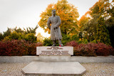 Fototapeta  - Monument -marshal Józef Piłsudski in Toruń,Poland