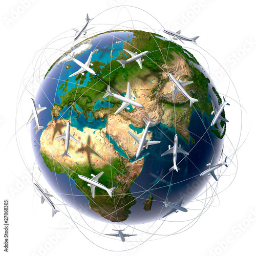 Tapeta ścienna na wymiar International air travel