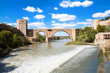 Medieval San Martin Bridge - Toledo, Spain