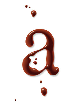 Vector chocolate letter