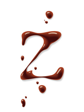 Vector chocolate letter