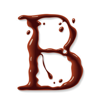 Vector chocolate letter