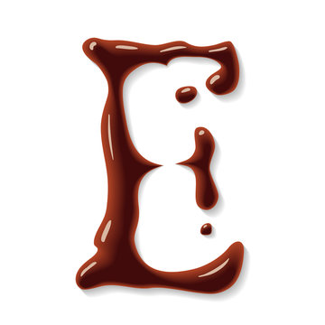 Vector chocolate letter