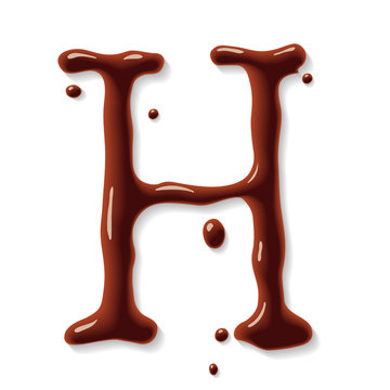 Vector chocolate letter