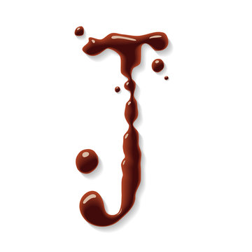 Vector chocolate letter