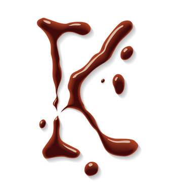 Vector chocolate letter