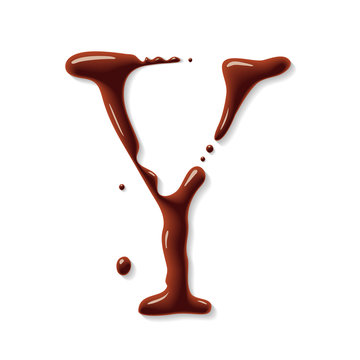 Vector chocolate letter