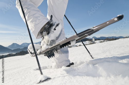 Naklejka dekoracyjna Schneeschuhtour