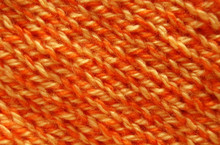 Orange Knitting