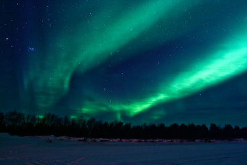 background showing northern lights in the sky