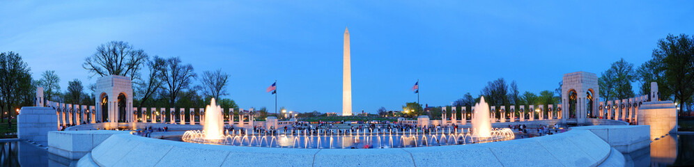 Washington monument panorama, Washington DC.