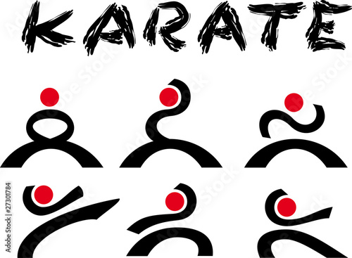 Dekoracja na wymiar  logo-karate