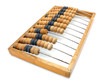 © Arrows - old wooden abacus close up