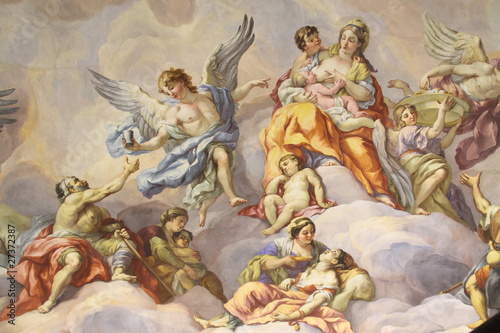 Fotografie, Obraz Coupole de l'église Saint Charles, Vienne
