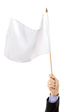 Hand Waving A White Flag