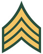 American rank of sergeant insignia