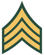 American Rank Of Sergeant Insignia