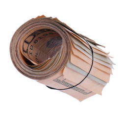 Canvas Print - Roll of banknotes