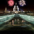 St. Paul's Cathedral and Fireworks