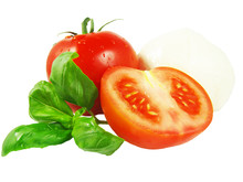 Tomatoes, Basil And Mozzarella