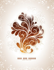 elegant swirly background in warm colors