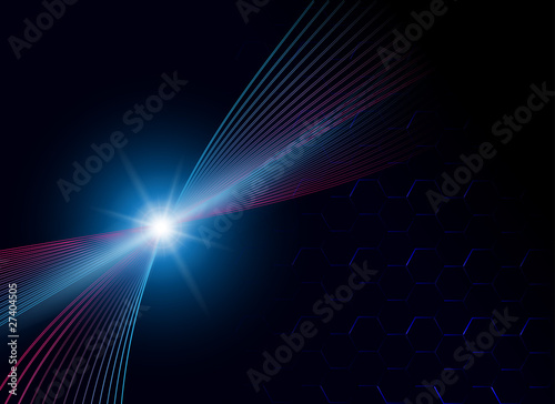 Background blue star