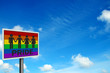 'Gay Pride' - photo realistic sign, space for your text