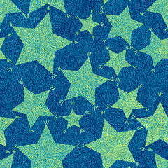 Poster - Seamless Christmas pattern