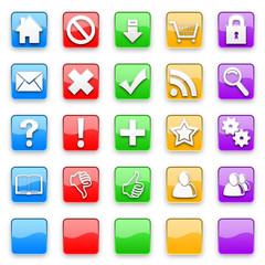 Wall Mural - icons & buttons