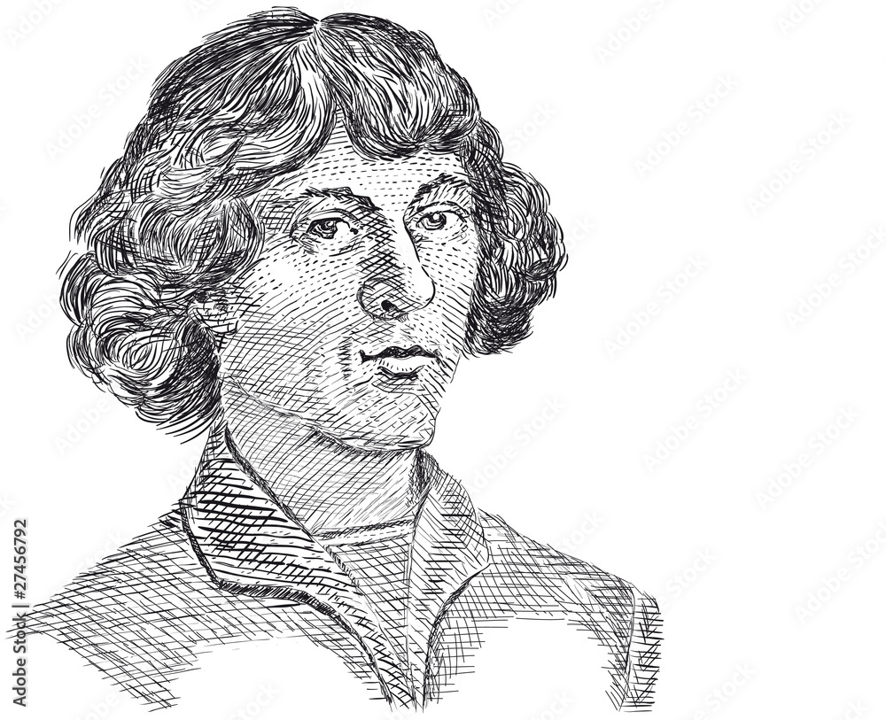 Vector - Nicolaus Copernicus - obrazy, fototapety, plakaty 