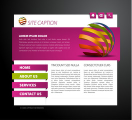 Wall Mural - Modern web page template