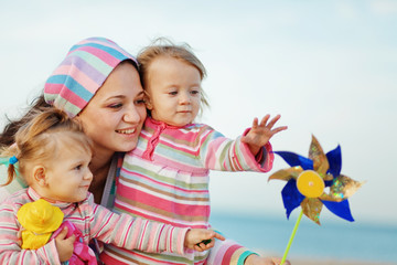 Wall Mural - Happy family