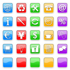Wall Mural - icons & buttons for website