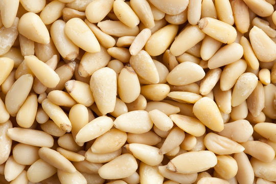 pine nuts background