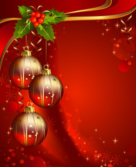 vertical red christmas backdrop