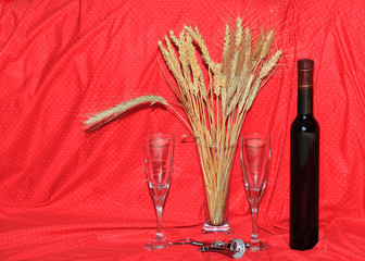 Wall Mural - Wine and Wheat