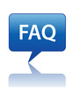 FAQ Speech Bubble Icon (questions ask help support faqs button)