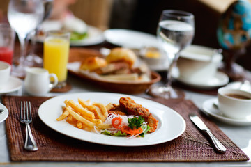 Wall Mural - Delicious breakfast or lunch