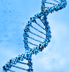 Digital illustration of a dna