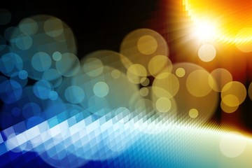 Wall Mural - abstract light from red sun
