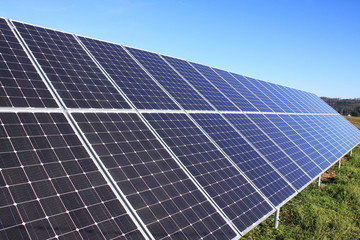 Solar Power Station in the green Nature