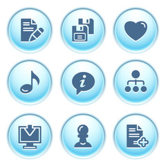 Poster - Icons on blue buttons 10