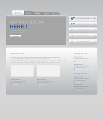 Wall Mural - vector corporate website template