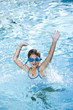 © Kablonk Micro - Happy girl splashing in swimming pool