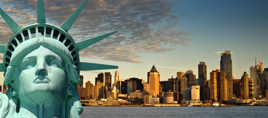 Wall Mural - beautiful tourism travel concept for new york city